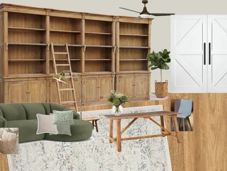 Library with chaise lounge Interior Design Mood Board by kathok