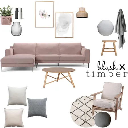 Blush x Timber Interior Design Mood Board by OurLittleHome on Style Sourcebook