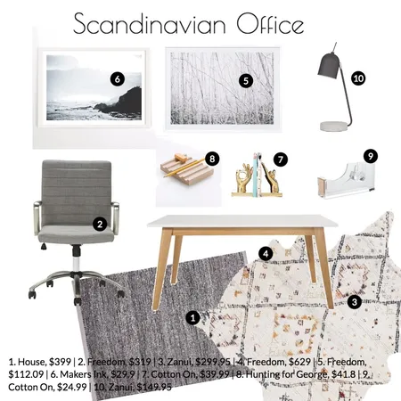 Scandinavian Office Interior Design Mood Board by Interior Designstein on Style Sourcebook