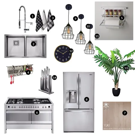 Sleek Kitchen Interior Design Mood Board by renovatormate on Style Sourcebook