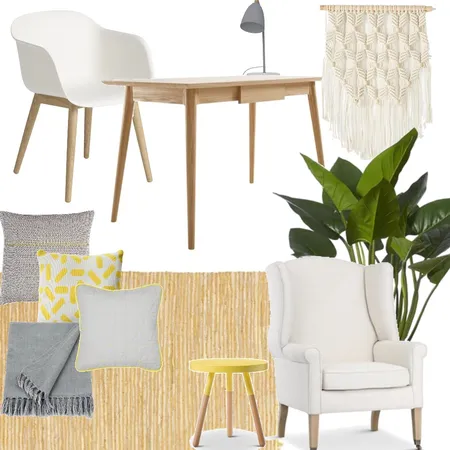 Sunny Workspace Interior Design Mood Board by Lush Interior Design  on Style Sourcebook