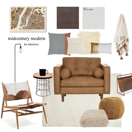 Mid century modern Interior Design Mood Board by kcinteriors on Style Sourcebook