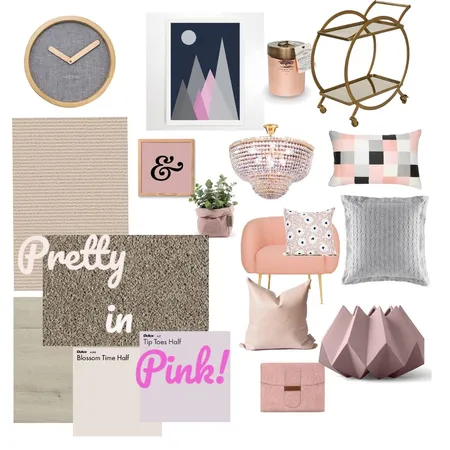Pretty in Pink Interior Design Mood Board by ILP on Style Sourcebook