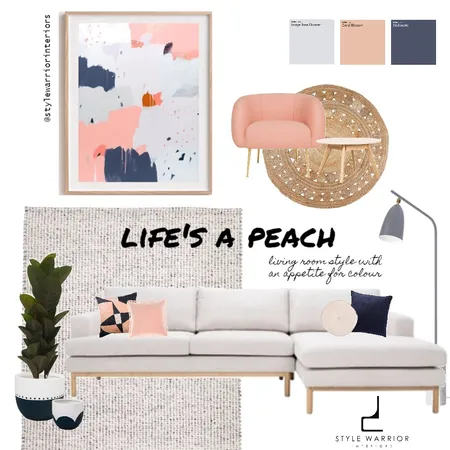 Life's a peach Interior Design Mood Board by stylewarrior on Style Sourcebook