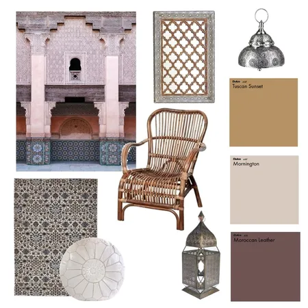 Morocco inspired Interior Design Mood Board by Thediydecorator on Style Sourcebook