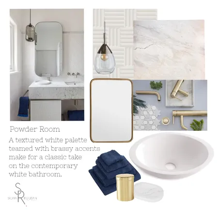 Powder Room Interior Design Mood Board by Studio Esar on Style Sourcebook