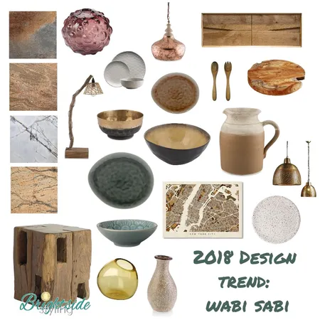 2018 Design Trend: Wabi Sabi Interior Design Mood Board by brightsidestyling on Style Sourcebook