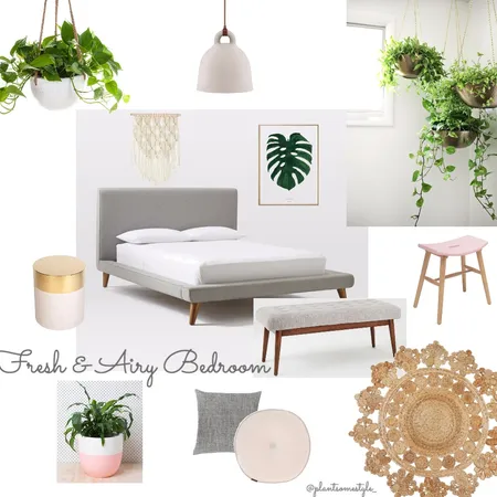 Fresh &amp; Airy Bedroom Interior Design Mood Board by Plant some Style on Style Sourcebook