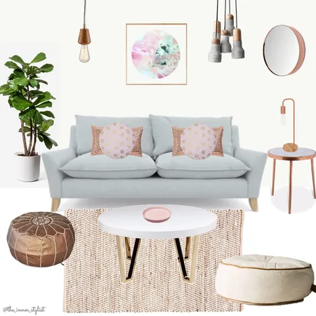Copper Blush Living Interior Design Mood Board by Plant some Style on Style Sourcebook