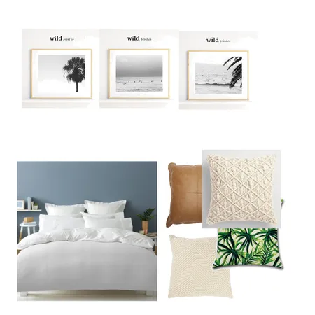 Boho coastal bedroon Interior Design Mood Board by Rhondamc on Style Sourcebook