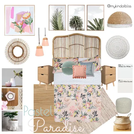 Pastel Paradise Interior Design Mood Board by My Kind Of Bliss on Style Sourcebook