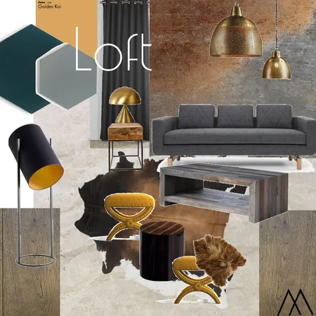 Loft/Livingroom Interior Design Mood Board by MDRueda on Style Sourcebook