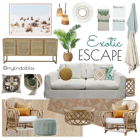 Exotic Escape Interior Design Mood Board by My Kind Of Bliss on Style Sourcebook