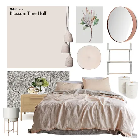Muted pink Interior Design Mood Board by Thediydecorator on Style Sourcebook