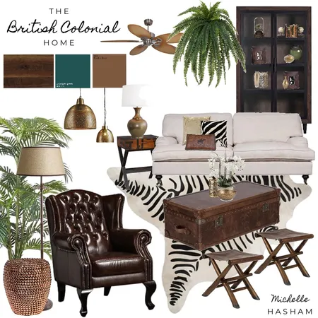 The British Colonial Home Interior Design Mood Board by Michelle Hasham on Style Sourcebook