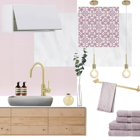 Moroccan Bathroom Blush Interior Design Mood Board by Seascape Living on Style Sourcebook