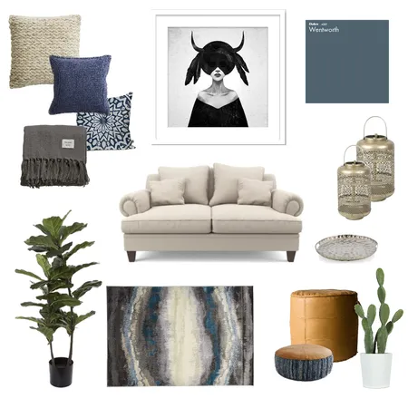 Modern Boho Interior Design Mood Board by Debbie Dirker on Style Sourcebook