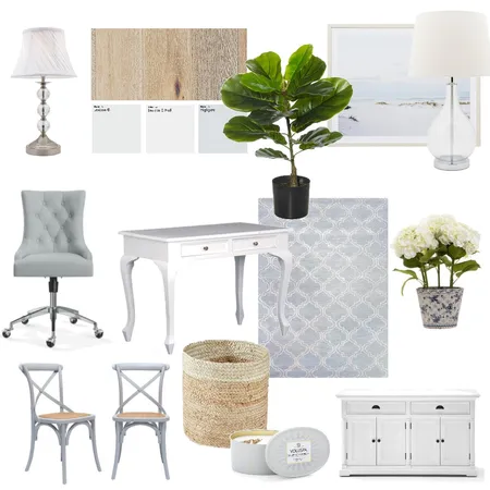 Hayley's Hamptons Office Moodboard Interior Design Mood Board by hayleyrichardson on Style Sourcebook