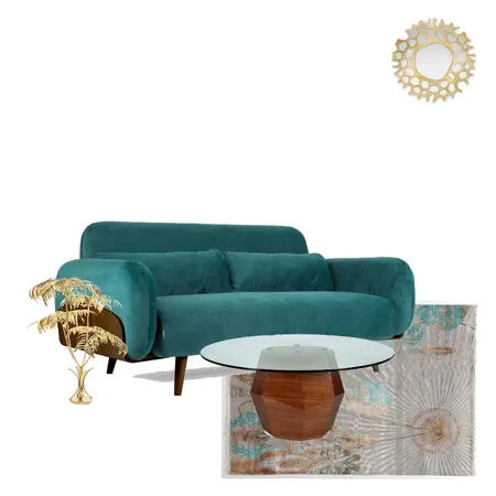 #Teal Gold_1 Interior Design Mood Board by IDEAng on Style Sourcebook