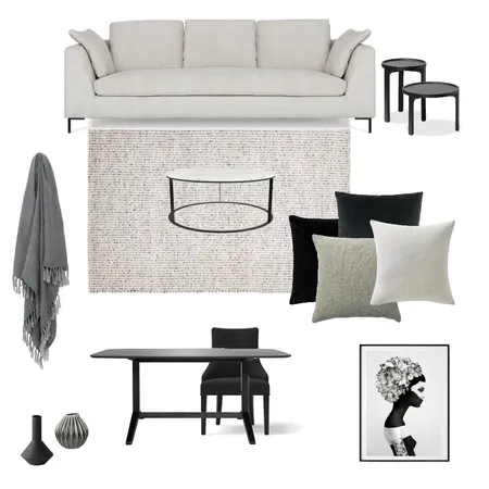 Warm Monochrome Interior Design Mood Board by cradford on Style Sourcebook