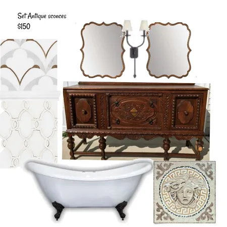 Monis-Wright Master Bath Interior Design Mood Board by Nicoletteshagena on Style Sourcebook