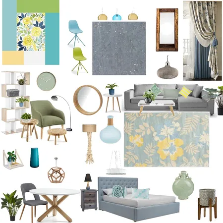 Analogous Interior Design Mood Board by Shenzy on Style Sourcebook