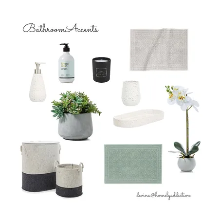 Kavanagh Bathroom accents Interior Design Mood Board by HomelyAddiction on Style Sourcebook