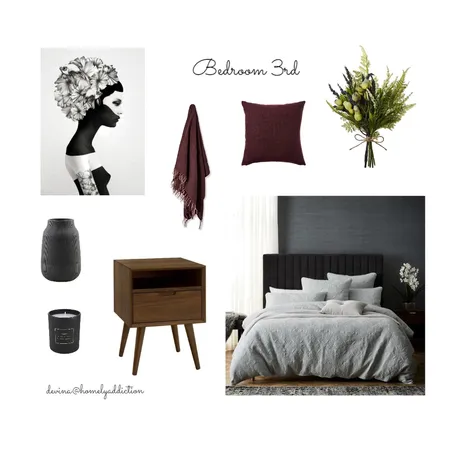 Kavanagh Bedroom 3rd Interior Design Mood Board by HomelyAddiction on Style Sourcebook