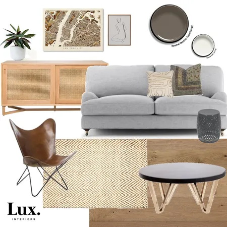 Cosy Living Room Interior Design Mood Board by Lux Interiors on Style Sourcebook