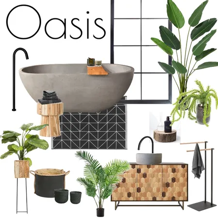 Bathroom Oasis Interior Design Mood Board by rasavereniute on Style Sourcebook