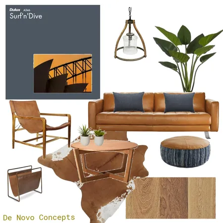 One for the men Interior Design Mood Board by De Novo Concepts on Style Sourcebook