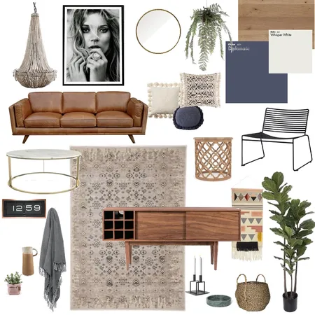 moody, clean boho Interior Design Mood Board by Hunter Style Collective on Style Sourcebook
