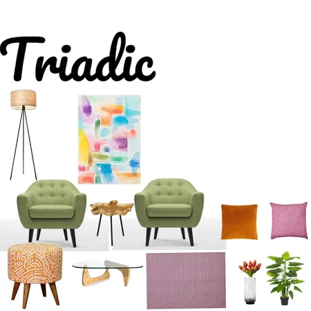 Triadic Scheme Interior Design Mood Board by wlore on Style Sourcebook