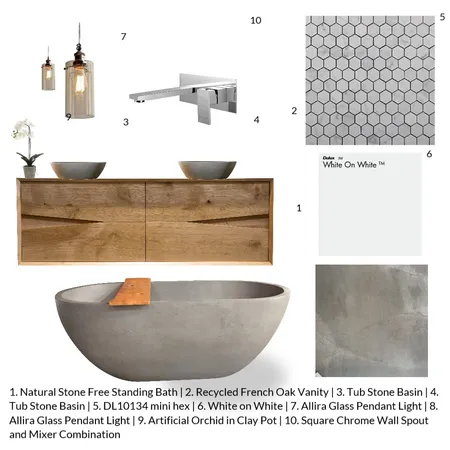 Ensuite Gormanns Interior Design Mood Board by AM Interior Design on Style Sourcebook