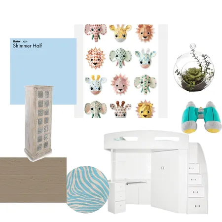 Animal inspired kids bedroom Interior Design Mood Board by rabieg on Style Sourcebook