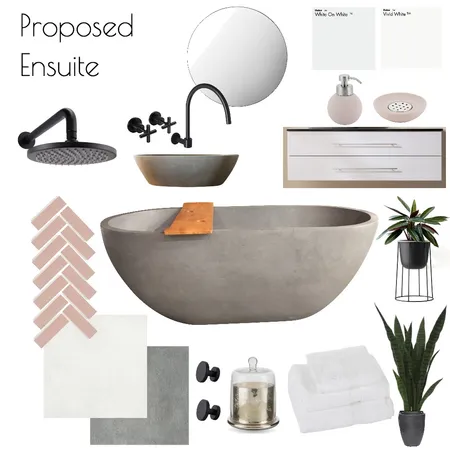 Module 10 - Proposed Ensuite Interior Design Mood Board by nicolebackman on Style Sourcebook