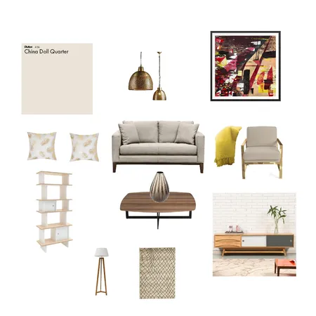 Neutral Livingroom Interior Design Mood Board by Stylezhomedecor on Style Sourcebook