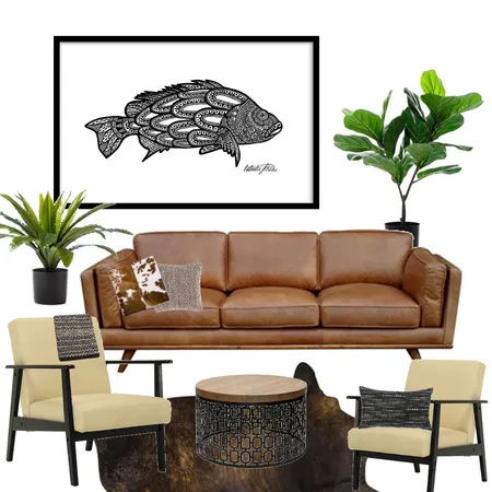 Black Bass Challenge by Artist Nathalie Le Riche Interior Design Mood Board by NathalieLeRiche on Style Sourcebook