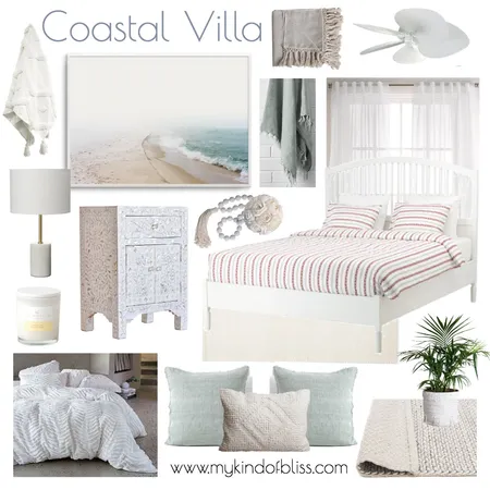 Coastal Luxe Bedroom Interior Design Mood Board by My Kind Of Bliss on Style Sourcebook