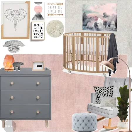 Baby Girl Nursery Interior Design Mood Board by taylorb on Style Sourcebook