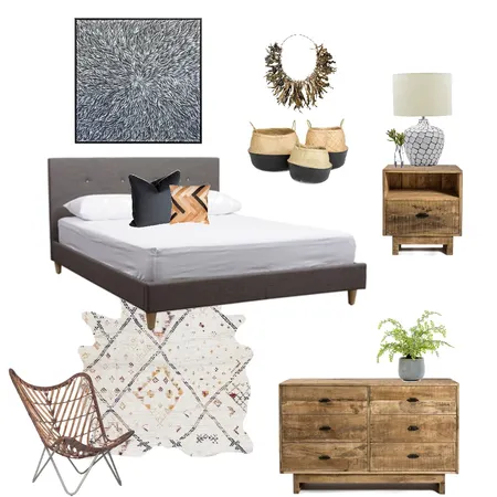 Boho Tribal Interior Design Mood Board by Haus & Hub Interiors on Style Sourcebook