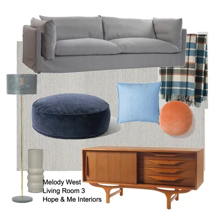 Melody West - Living Room 3 Interior Design Mood Board by Hope & Me Interiors on Style Sourcebook
