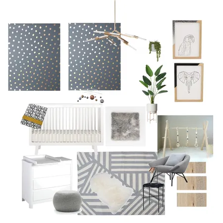 modern nursery Interior Design Mood Board by Amyhat on Style Sourcebook