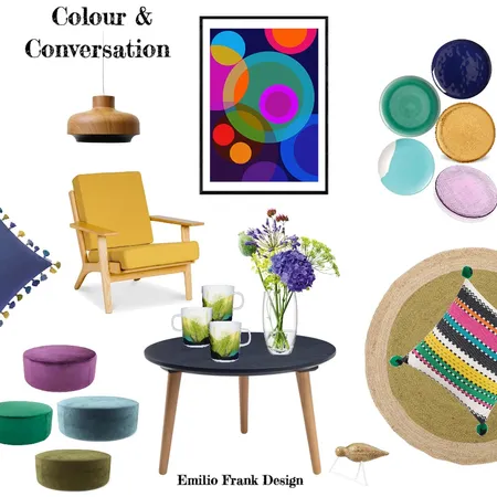 Colour &amp; Conversation Interior Design Mood Board by Emilio Frank Design on Style Sourcebook