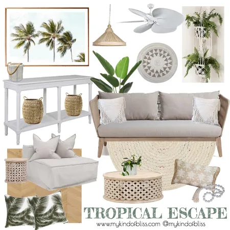 Take Me to the Tropics Interior Design Mood Board by My Kind Of Bliss on Style Sourcebook