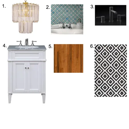 Powder Room Module 9 Interior Design Mood Board by Venus Berríos on Style Sourcebook