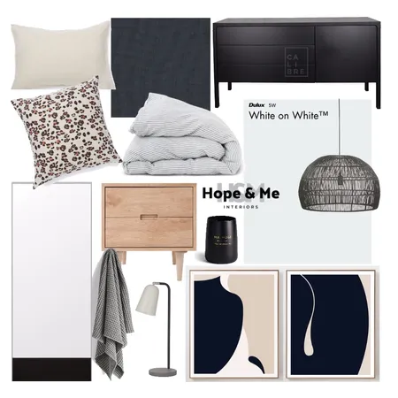 Heidi Dempsey - Bedroom Interior Design Mood Board by Hope & Me Interiors on Style Sourcebook