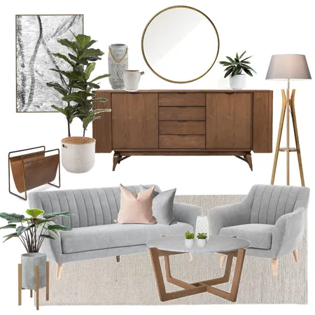 Mid Century Modern Living Interior Design Mood Board by braydee on Style Sourcebook
