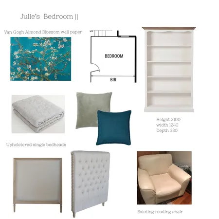 Julies bedroom Interior Design Mood Board by Mkinteriorstyling@gmail.com on Style Sourcebook