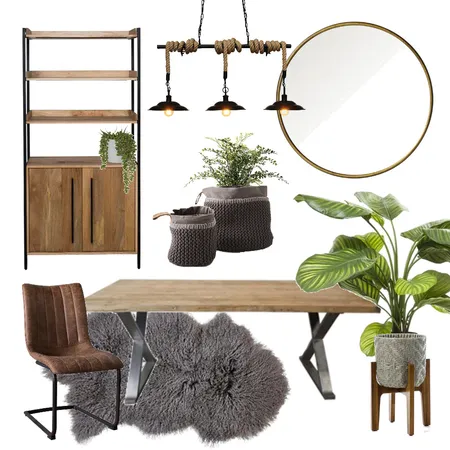 Industrial Dining Interior Design Mood Board by braydee on Style Sourcebook